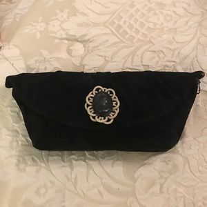 Revivals Ltd Black Velvet Clutch